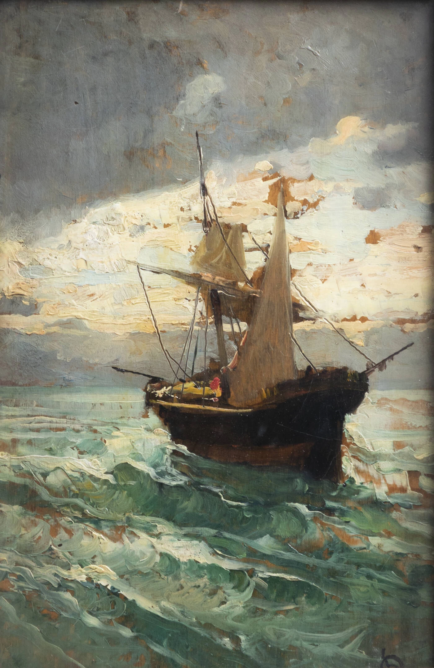 Veliero nel mare del Nord
